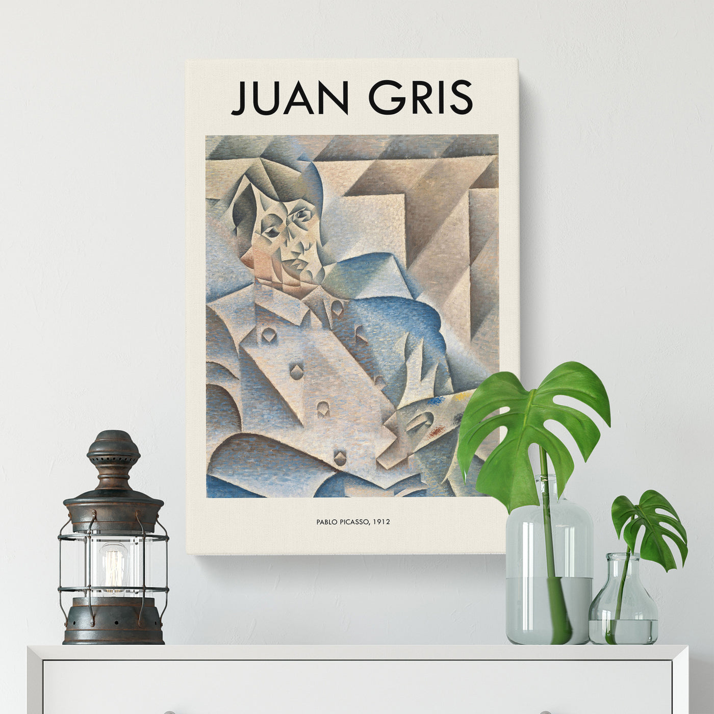 Portrait Of Pablo Picasso Print By Juan Gris