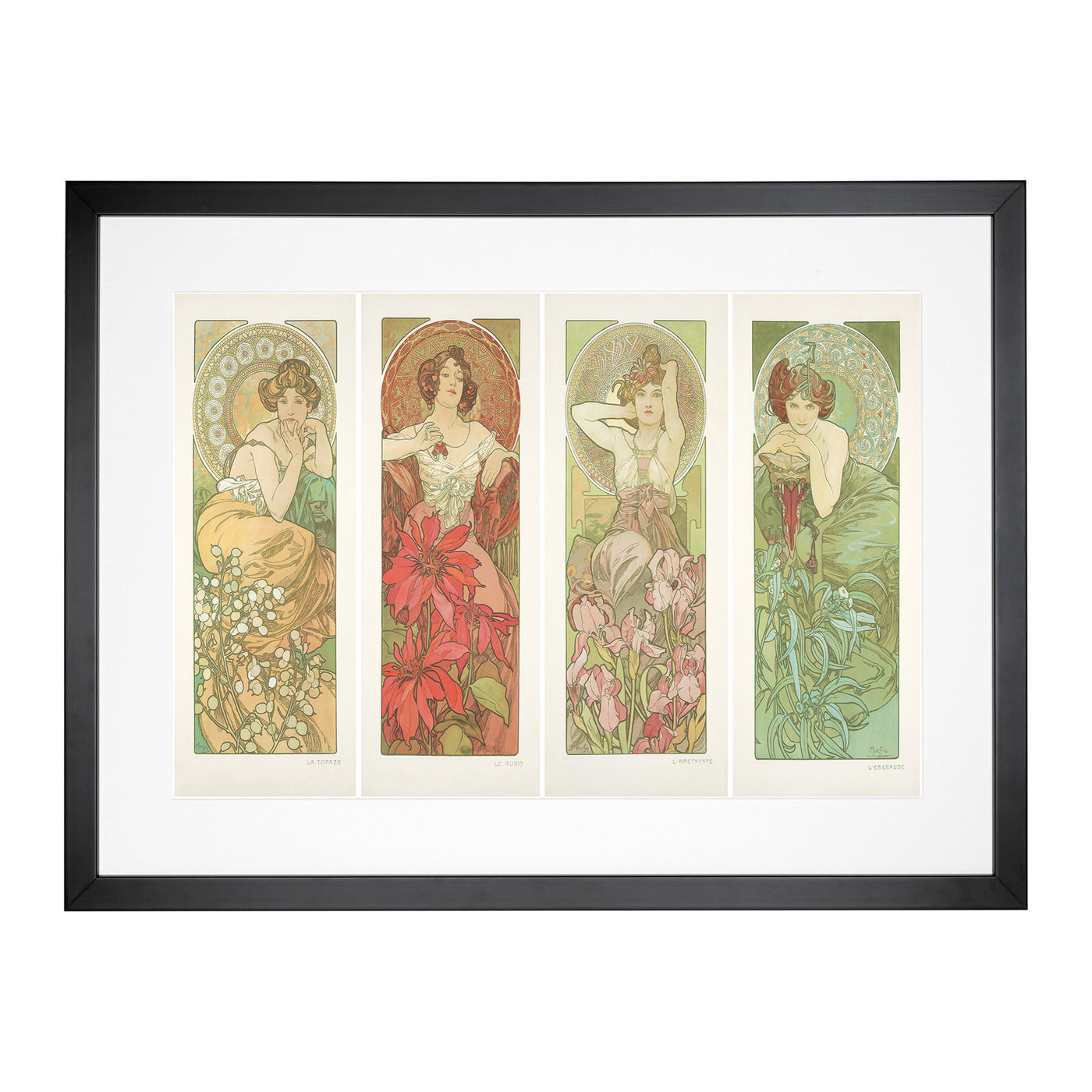 Precious Stones By Alphonse Mucha