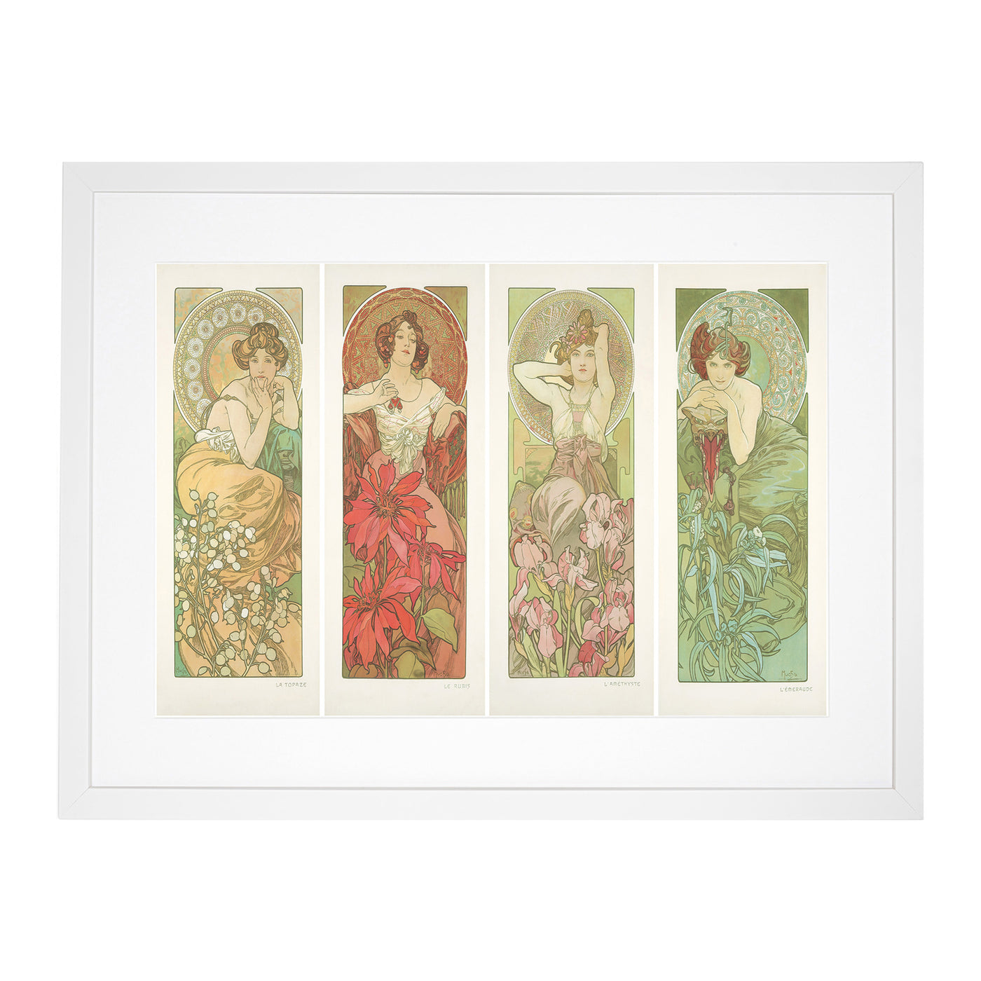 Precious Stones By Alphonse Mucha