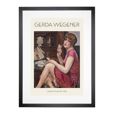 Queen Of Hearts Print By Gerda Wegener Framed Print Main Image