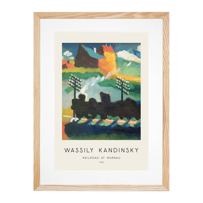 Railroad At Murnau Print By Wassily Kandinsky