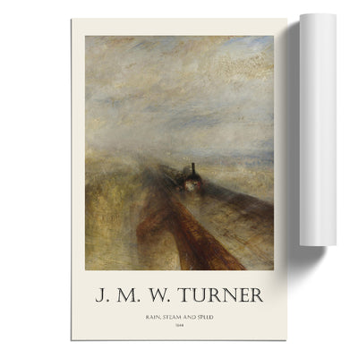 Rain, Steam And Speed Print By Joseph-Mallord William Turner