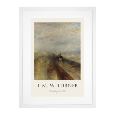 Rain, Steam And Speed Print By Joseph-Mallord William Turner