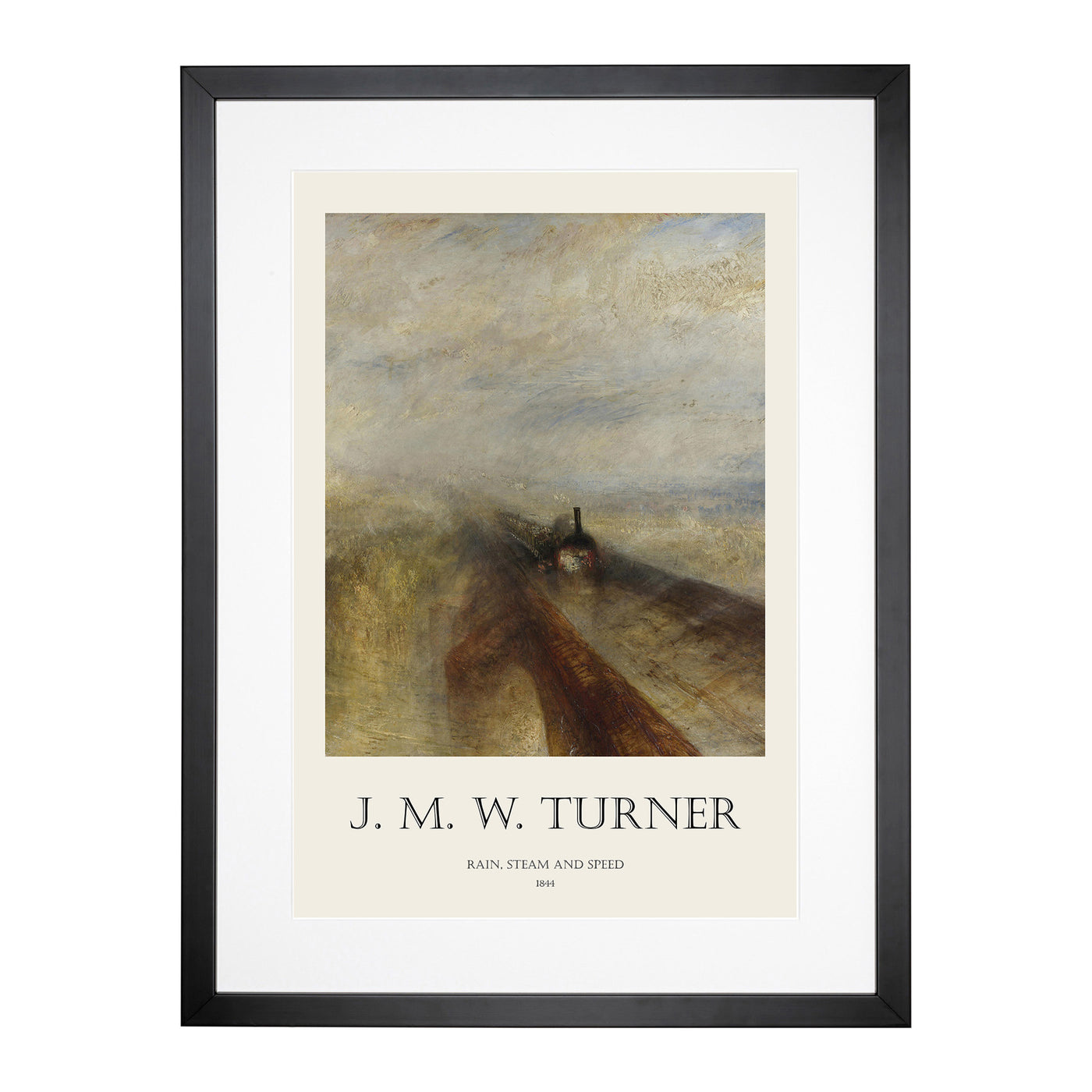 Rain, Steam And Speed Print By Joseph-Mallord William Turner Framed Print Main Image