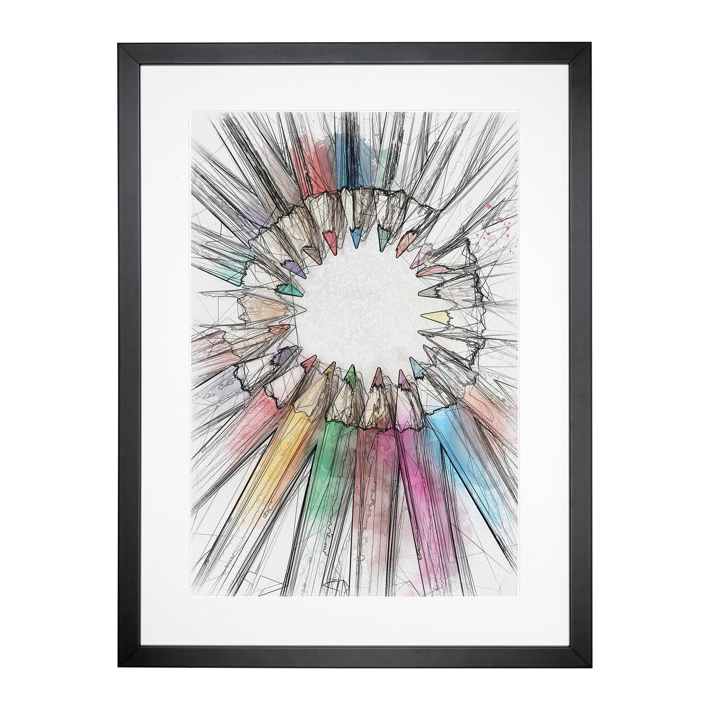 Rainbow Coloured Pencils