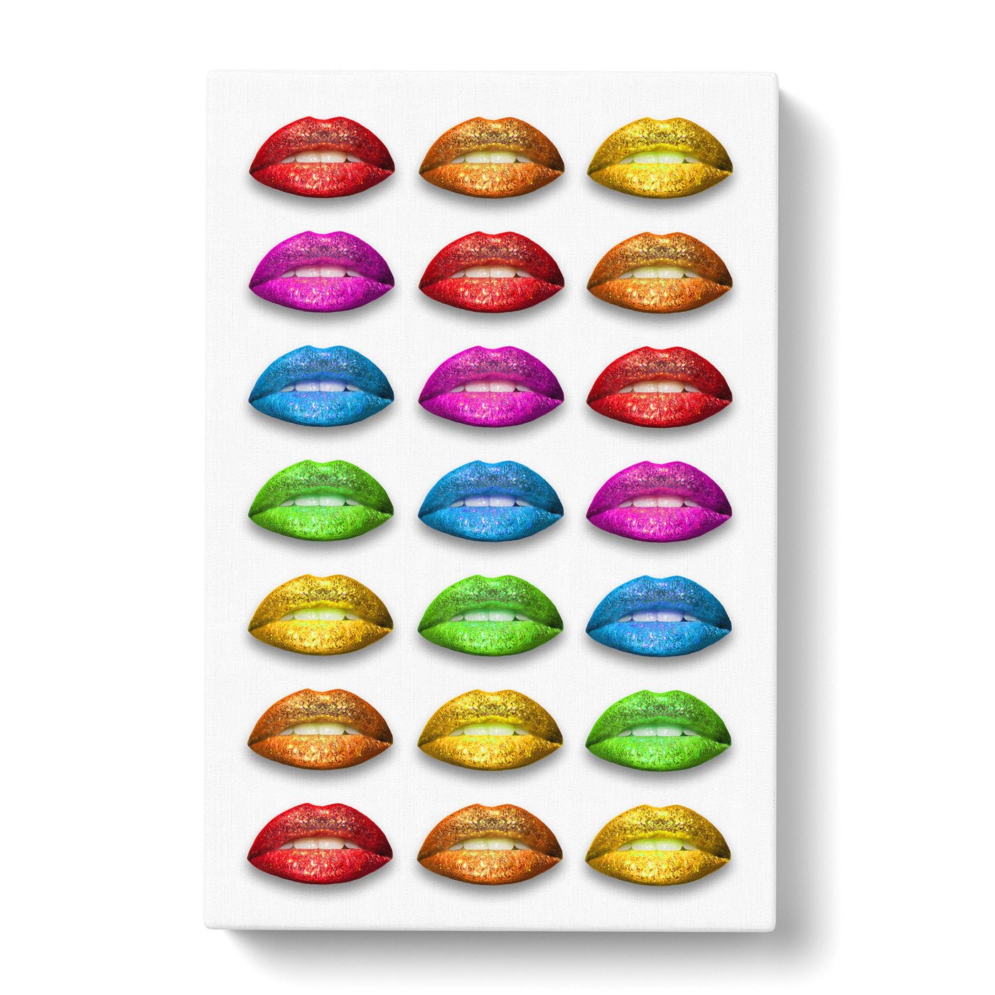 Rainbow Lips Canvas Print Main Image