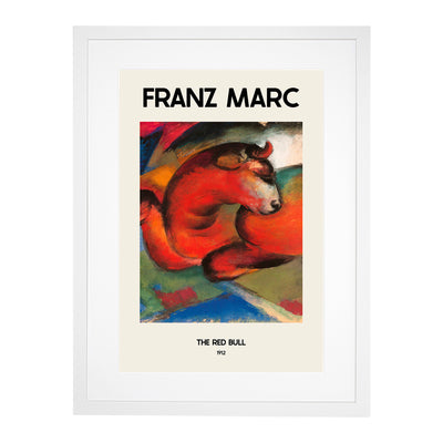 Red Bull Print By Franz Marc