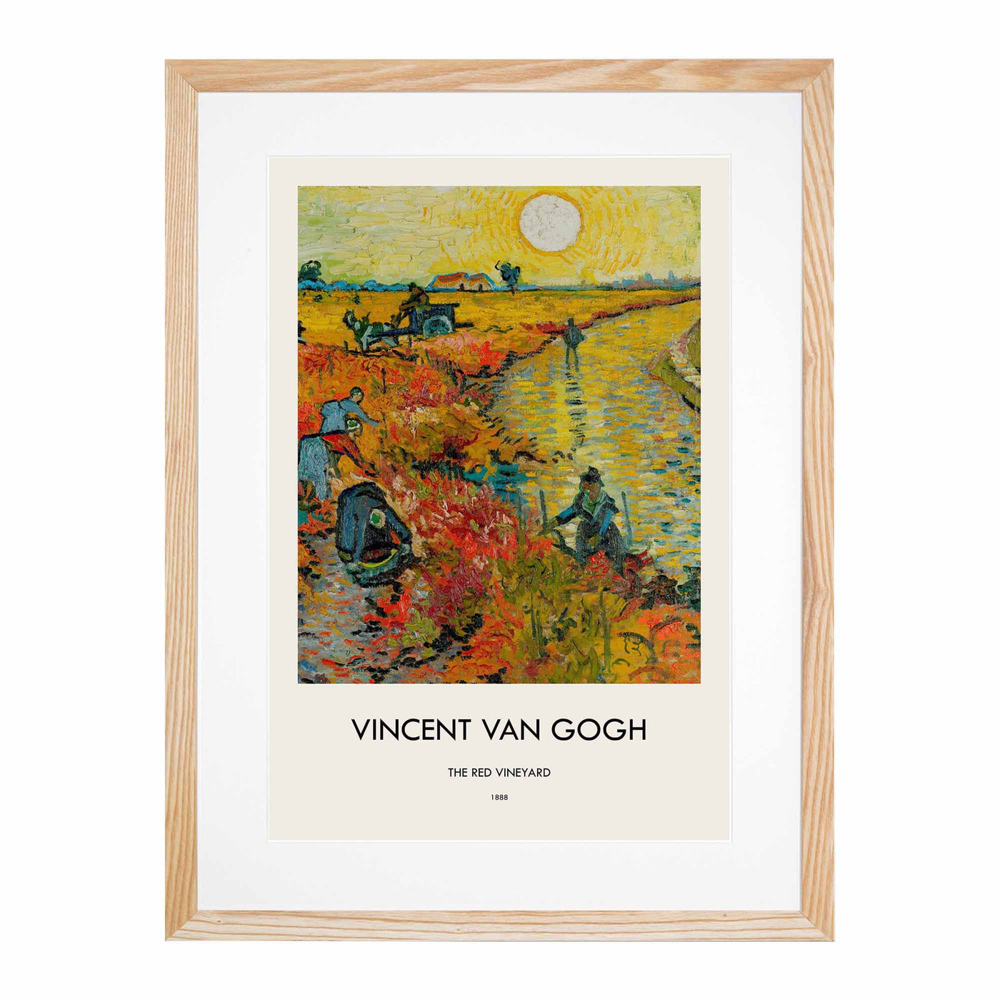 Red Vineyard At Arles Print By Vincent Van Gogh