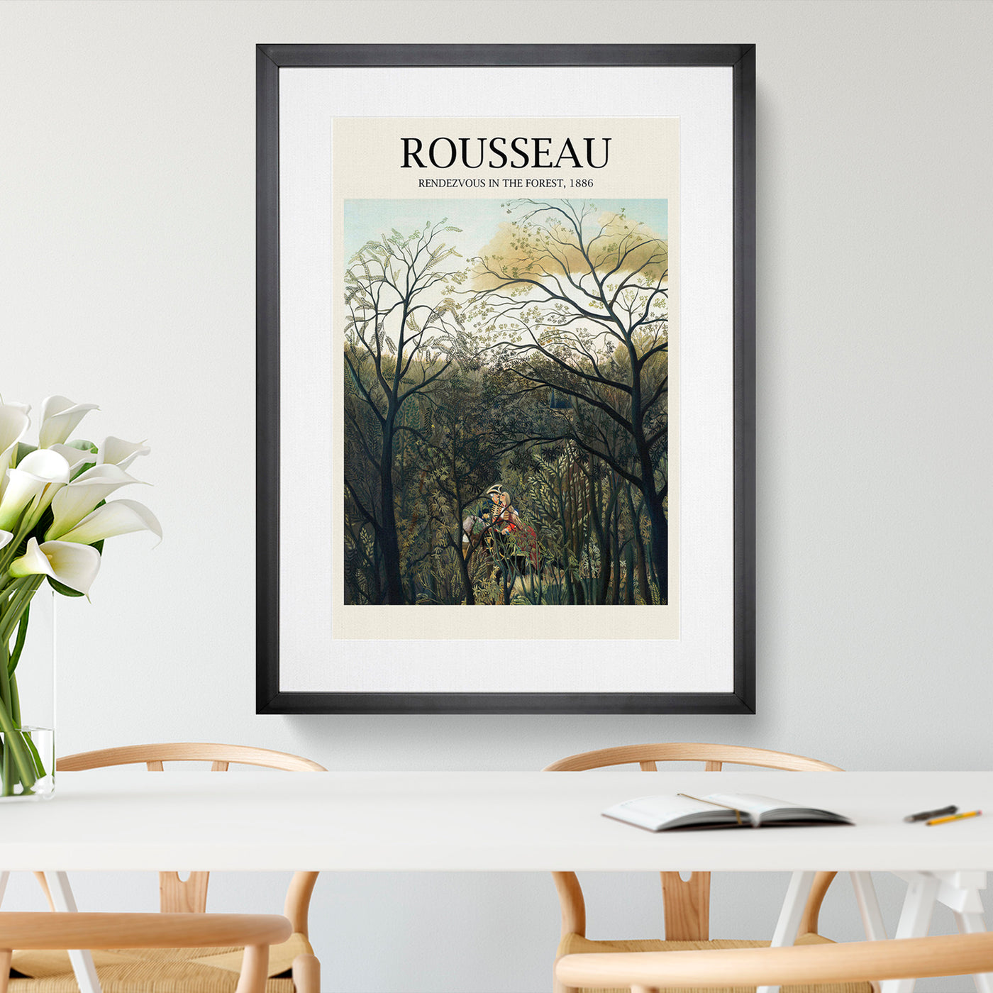 Rendezvous In The Forest Print By Henri Rousseau