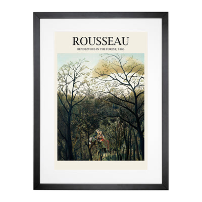 Rendezvous In The Forest Print By Henri Rousseau Framed Print Main Image