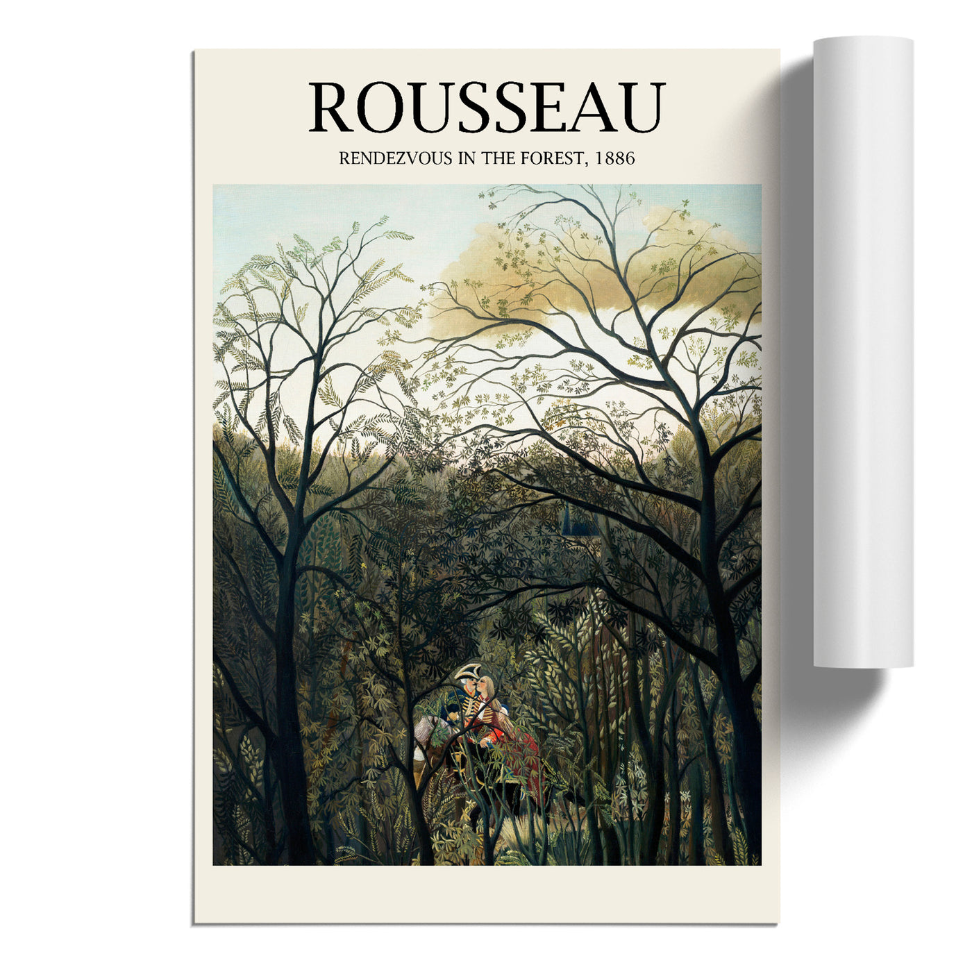 Rendezvous In The Forest Print By Henri Rousseau