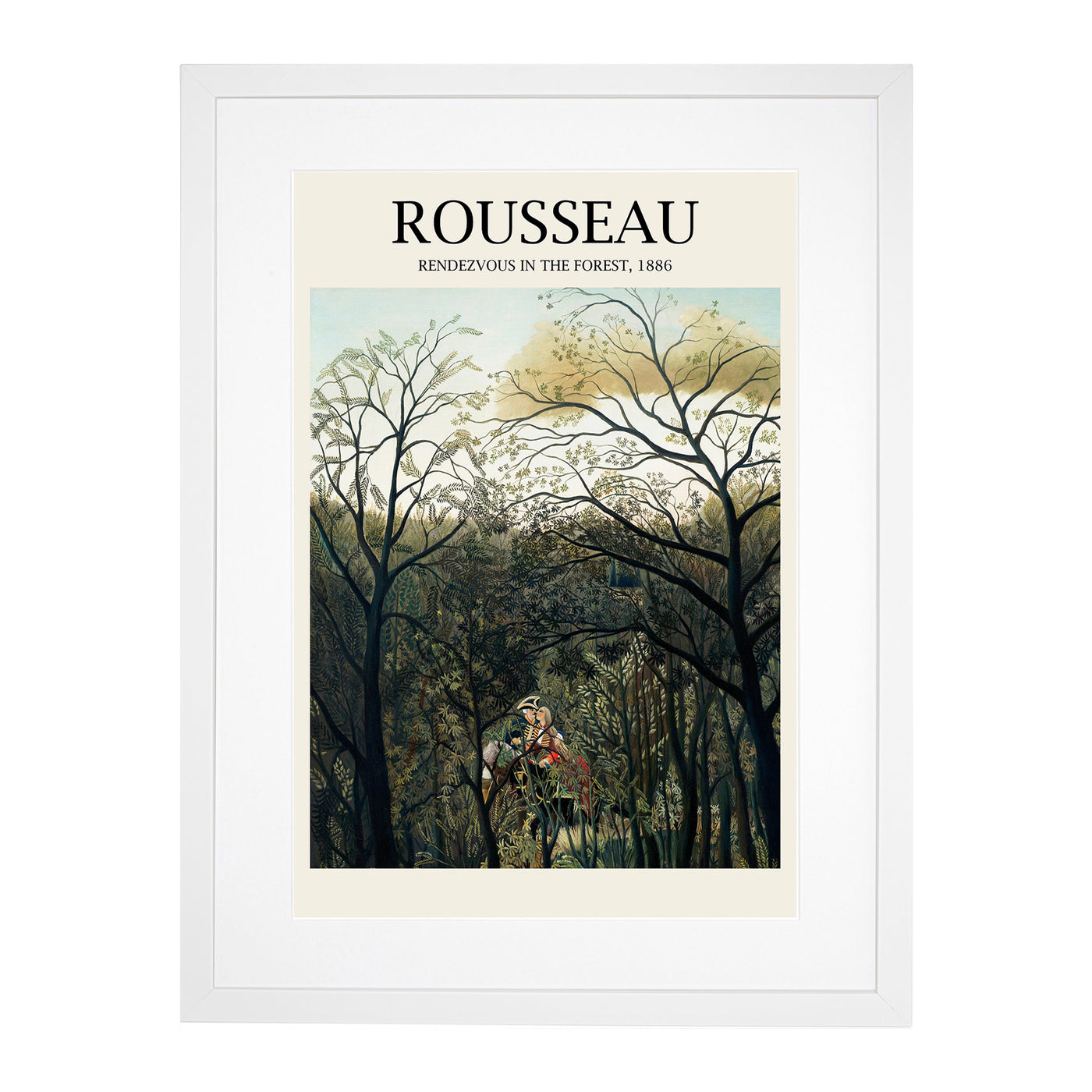 Rendezvous In The Forest Print By Henri Rousseau