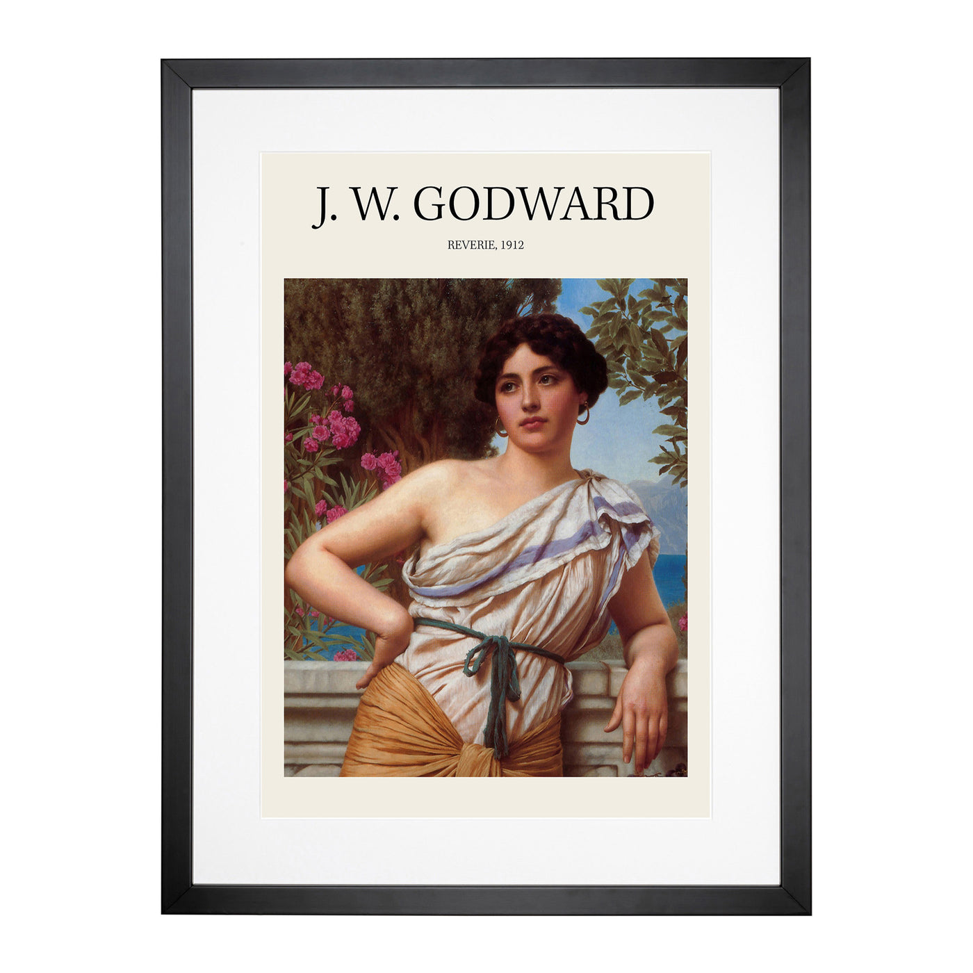 Reverie Print By John William Godward Framed Print Main Image