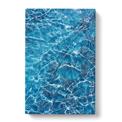 Ripples Of Blue In Abstract Canvas Print Main Image