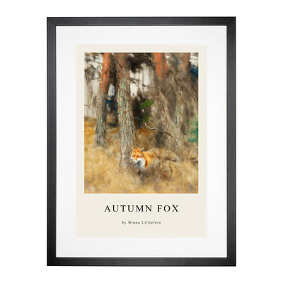 Roaming Fox Print By Bruno Liljefors Framed Print Main Image