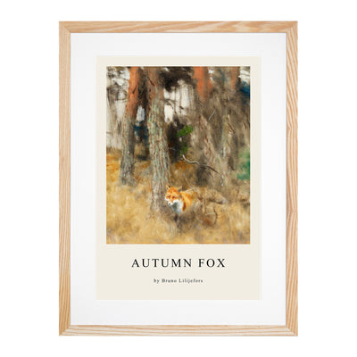 Roaming Fox Print By Bruno Liljefors