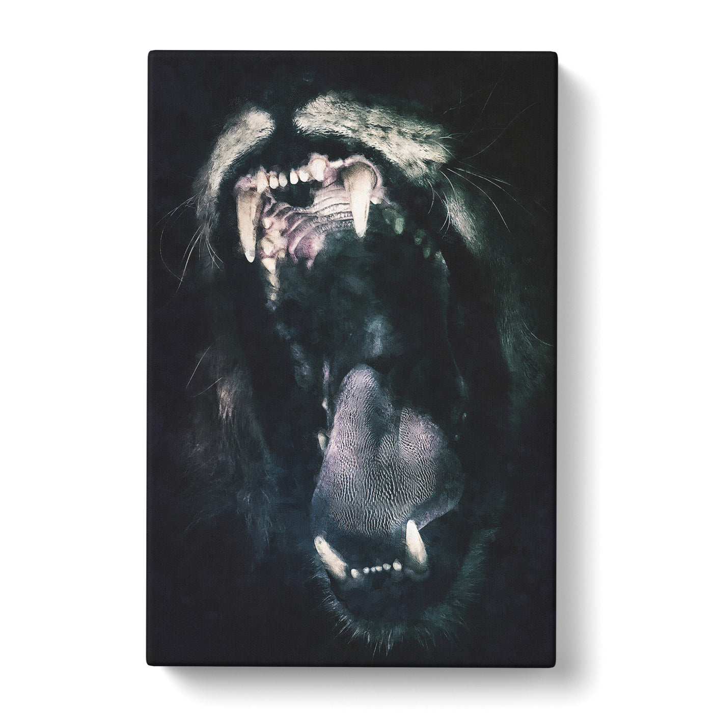 Roaring Lion Painting Canvas Print Main Image