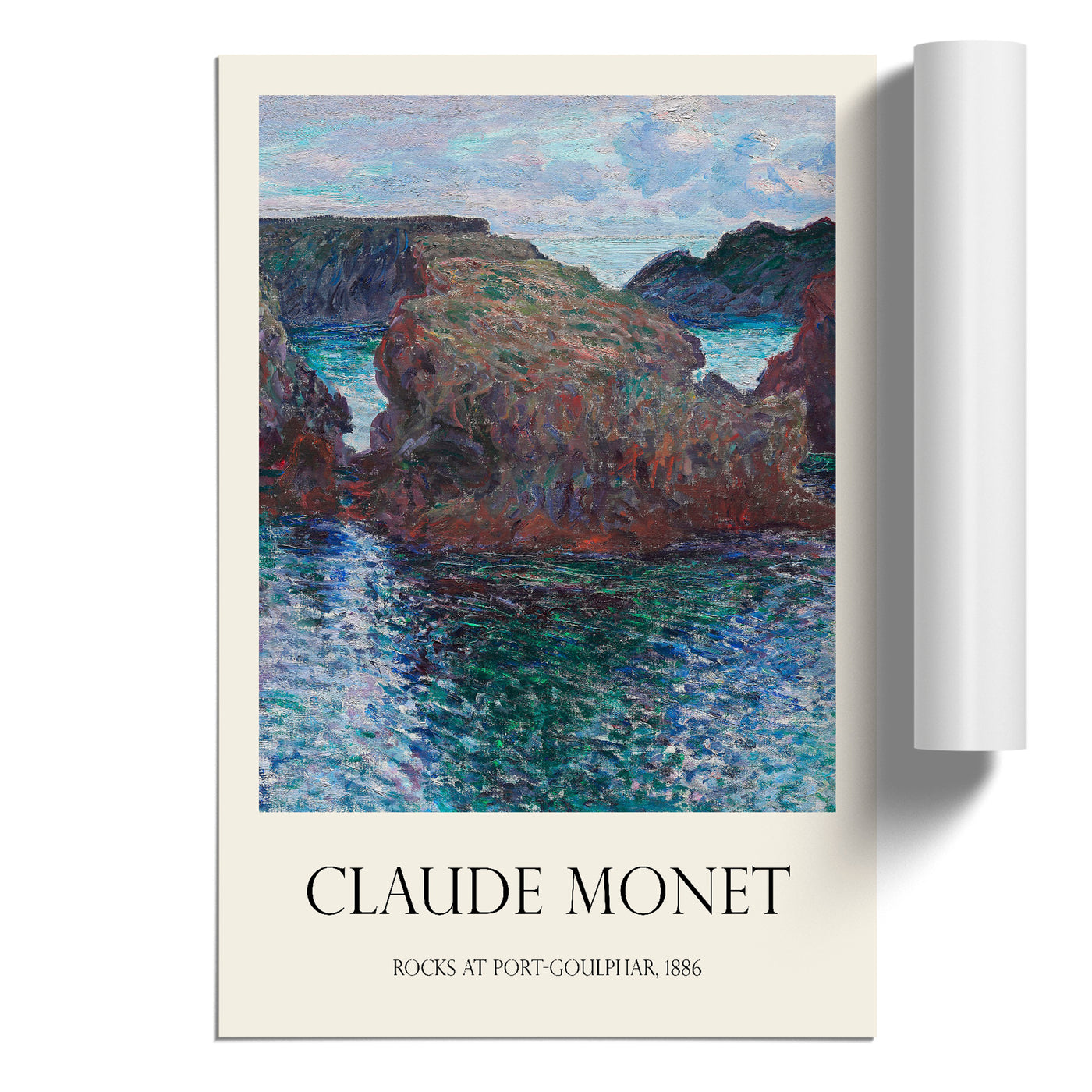 Rocks At Port Goulphar Print By Claude Monet