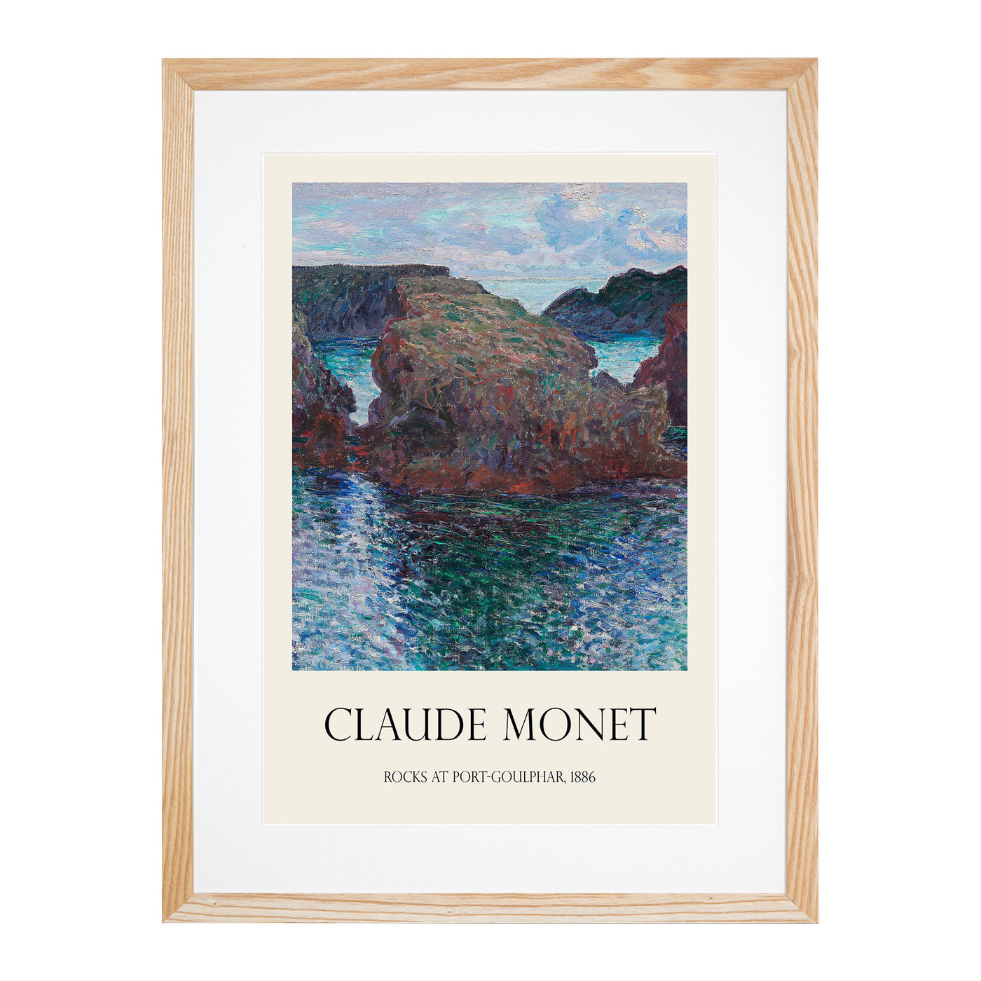 Rocks At Port Goulphar Print By Claude Monet