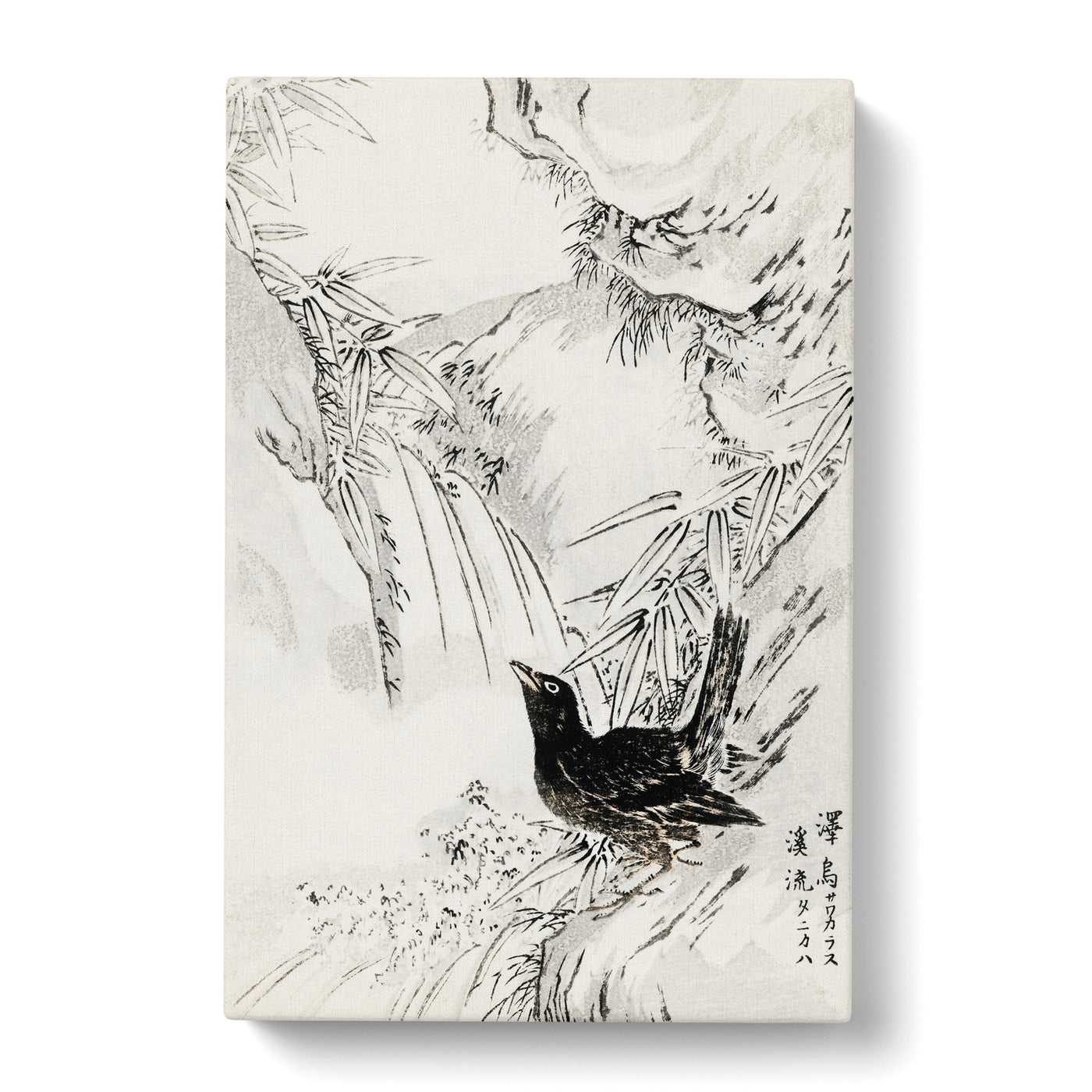 Rook By The Stream By Numata Kashu Canvas Print Main Image