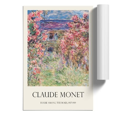 Rose House Print By Claude Monet