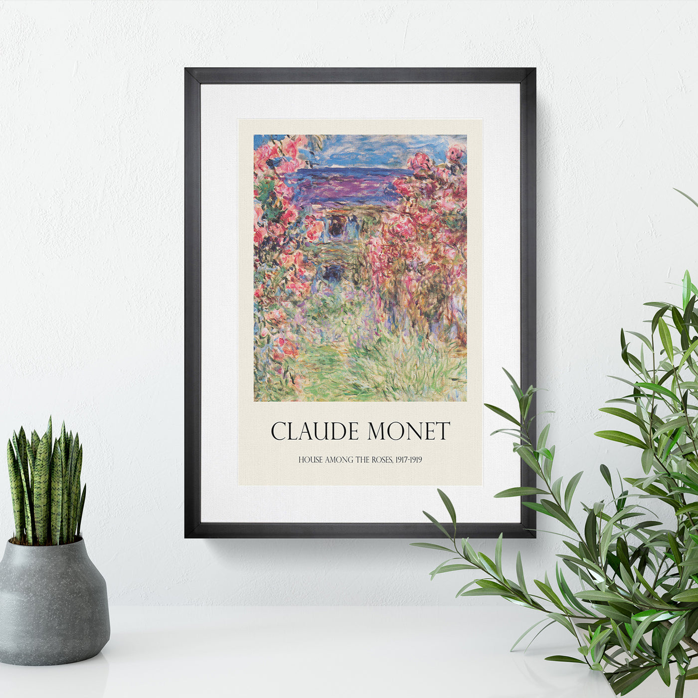 Rose House Print By Claude Monet