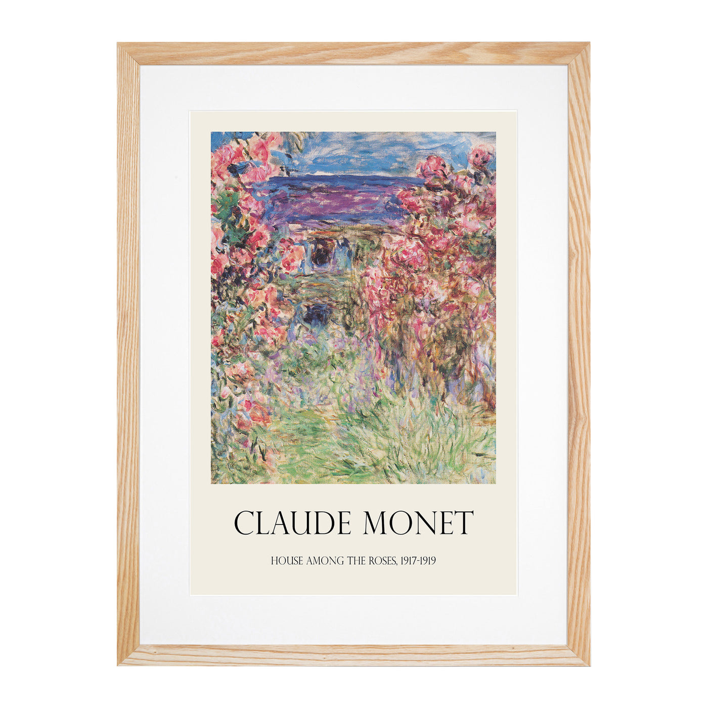 Rose House Print By Claude Monet