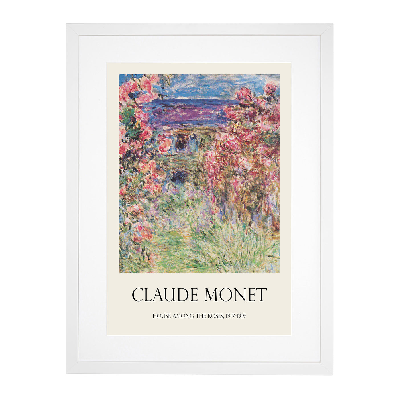 Rose House Print By Claude Monet