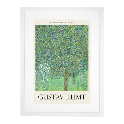 Rosebushes Under The Trees Print By Gustav Klimt