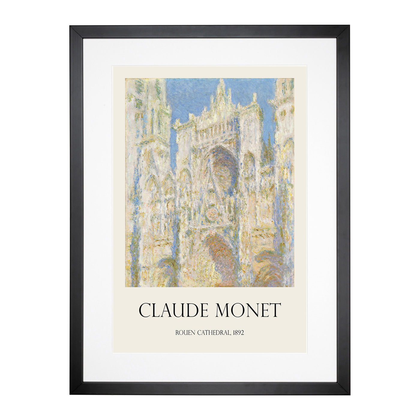 Rouen Cathedral Vol.2 Print By Claude Monet Framed Print Main Image