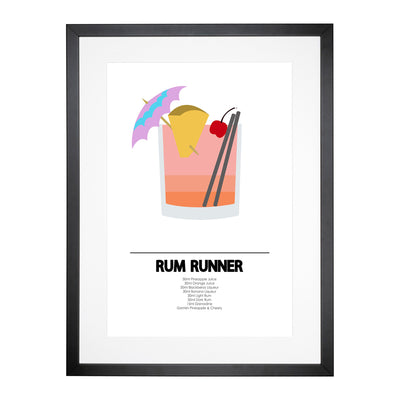 Rum Runner Cocktail Framed Print Main Image