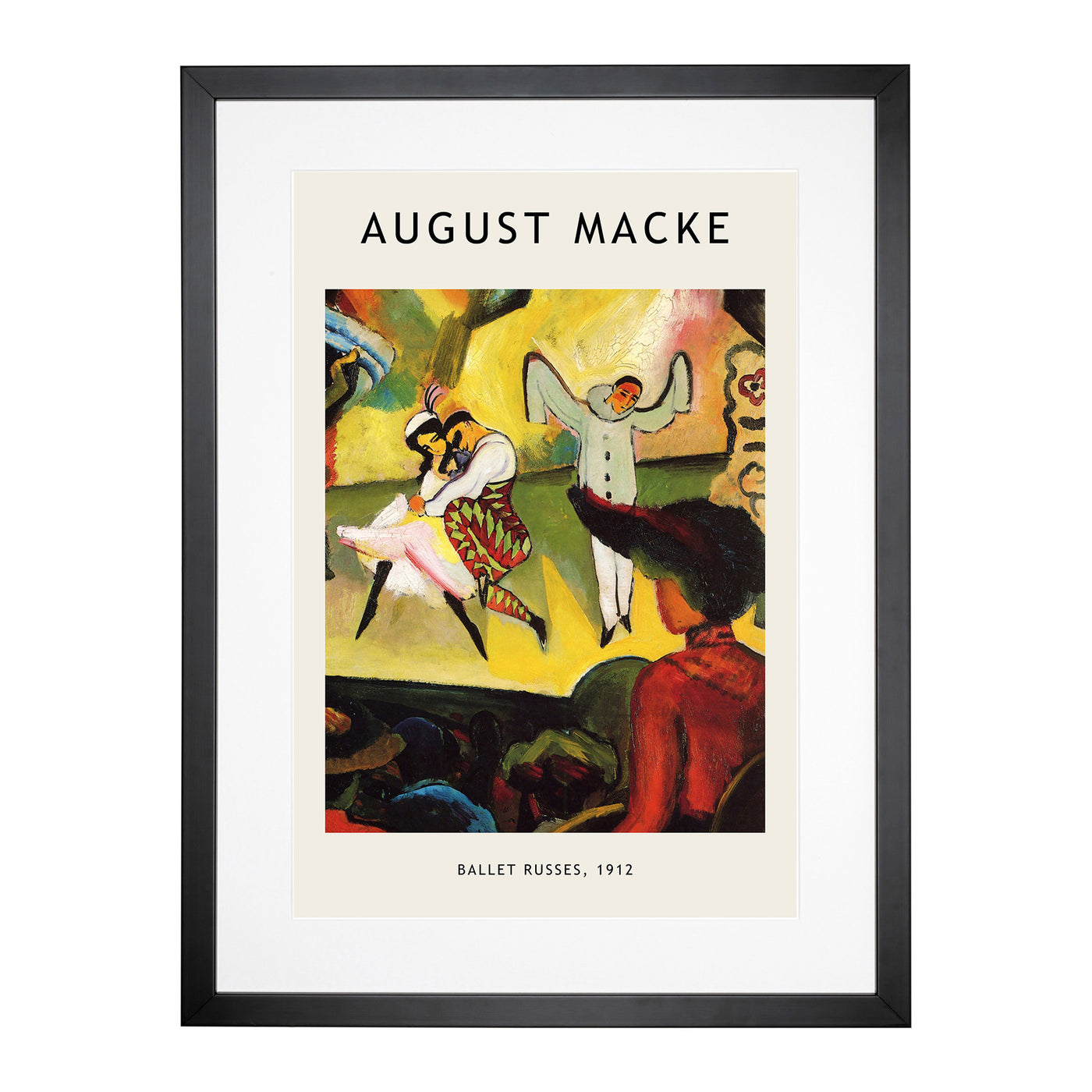 Russian Ballet Print By August Macke Framed Print Main Image