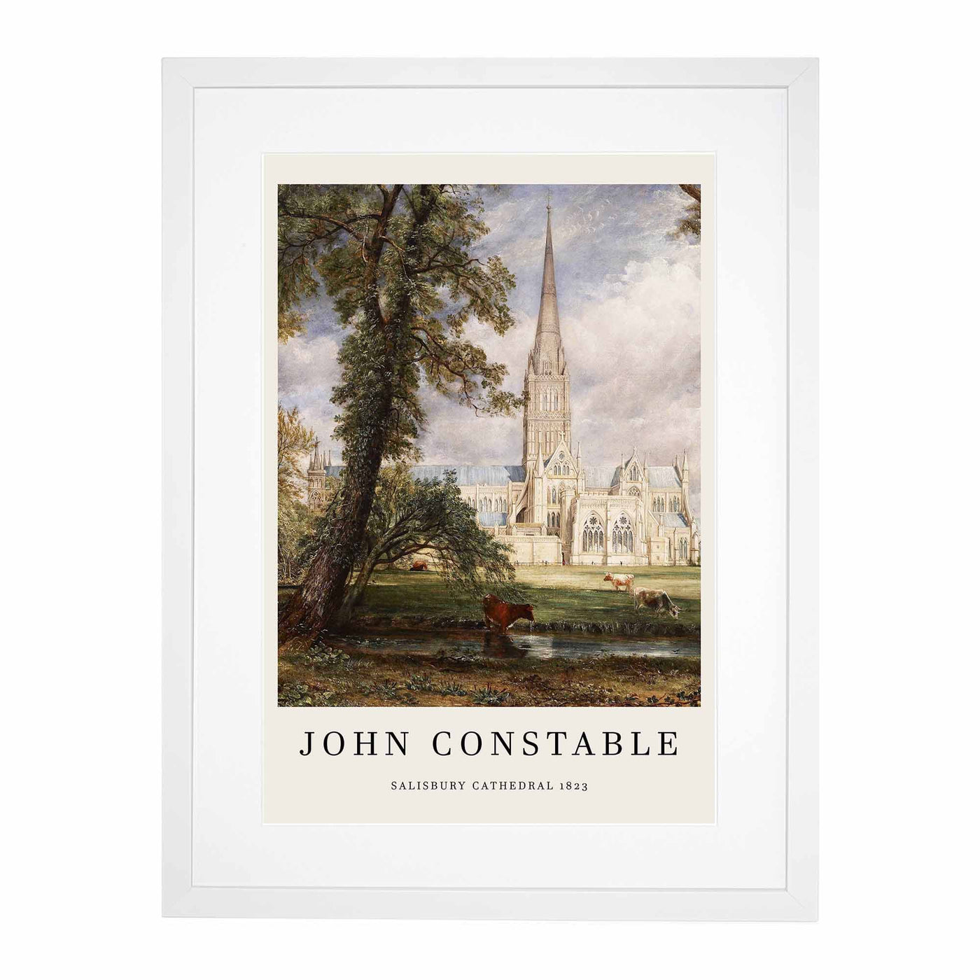 Salisbury Cathedral Vol.1 Print By John Constable