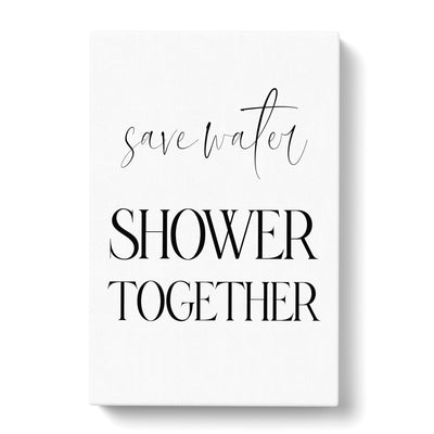 Save Water Typography Canvas Print Main Image