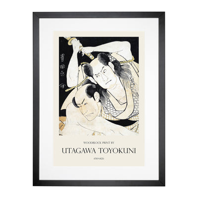 Sawamura Sojuro Ii Print By Utagawa Toyokuni Framed Print Main Image