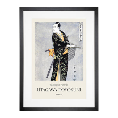 Sawamura Sojuro Print By Utagawa Toyokuni Framed Print Main Image