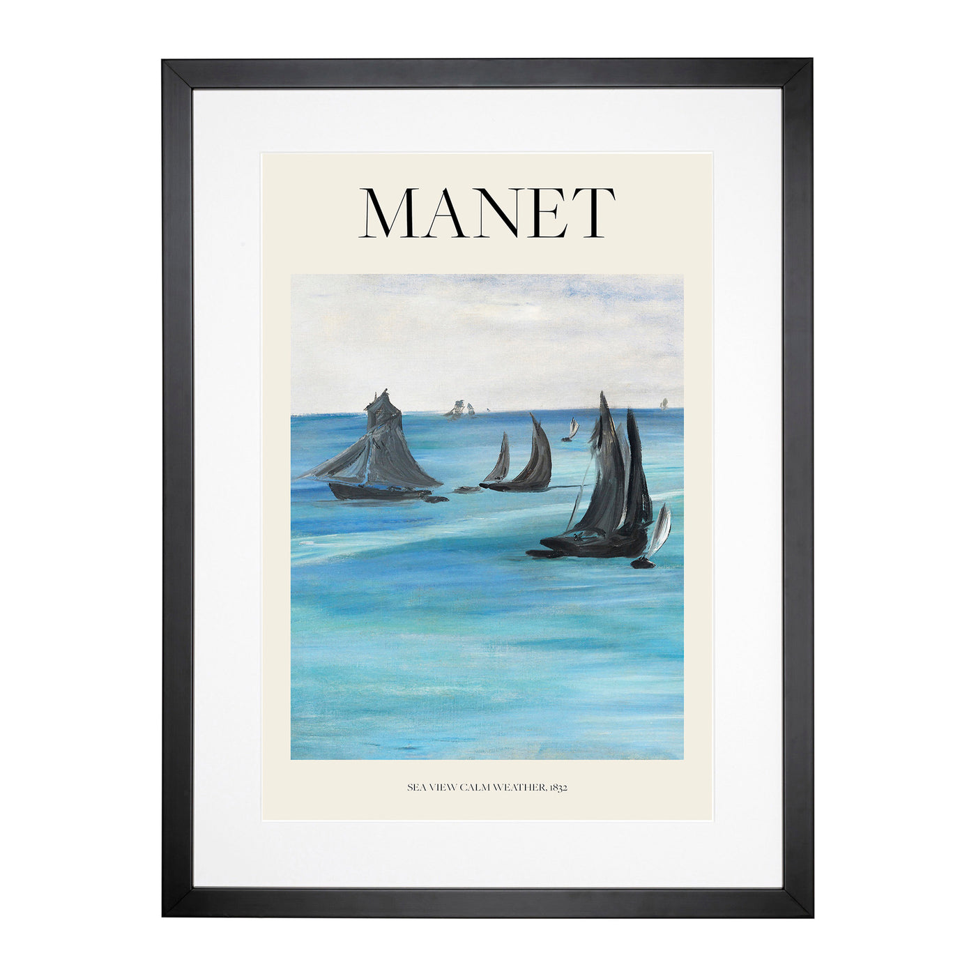 Sea View, Calm Weather Print By Edouard Manet Framed Print Main Image