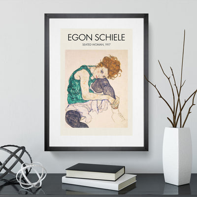 Seated Woman Vol.1 Print By Egon Schiele