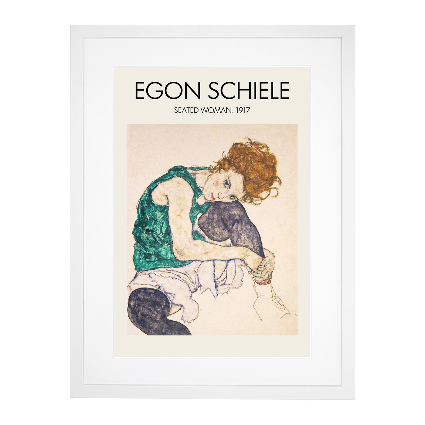 Seated Woman Vol.1 Print By Egon Schiele