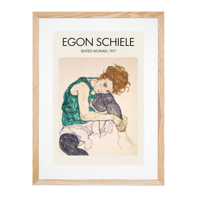 Seated Woman Vol.1 Print By Egon Schiele