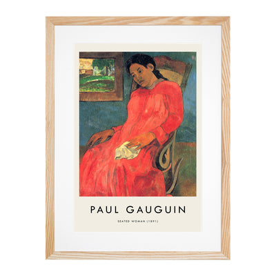 Seated Woman Vol.1 Print By Paul Gauguin