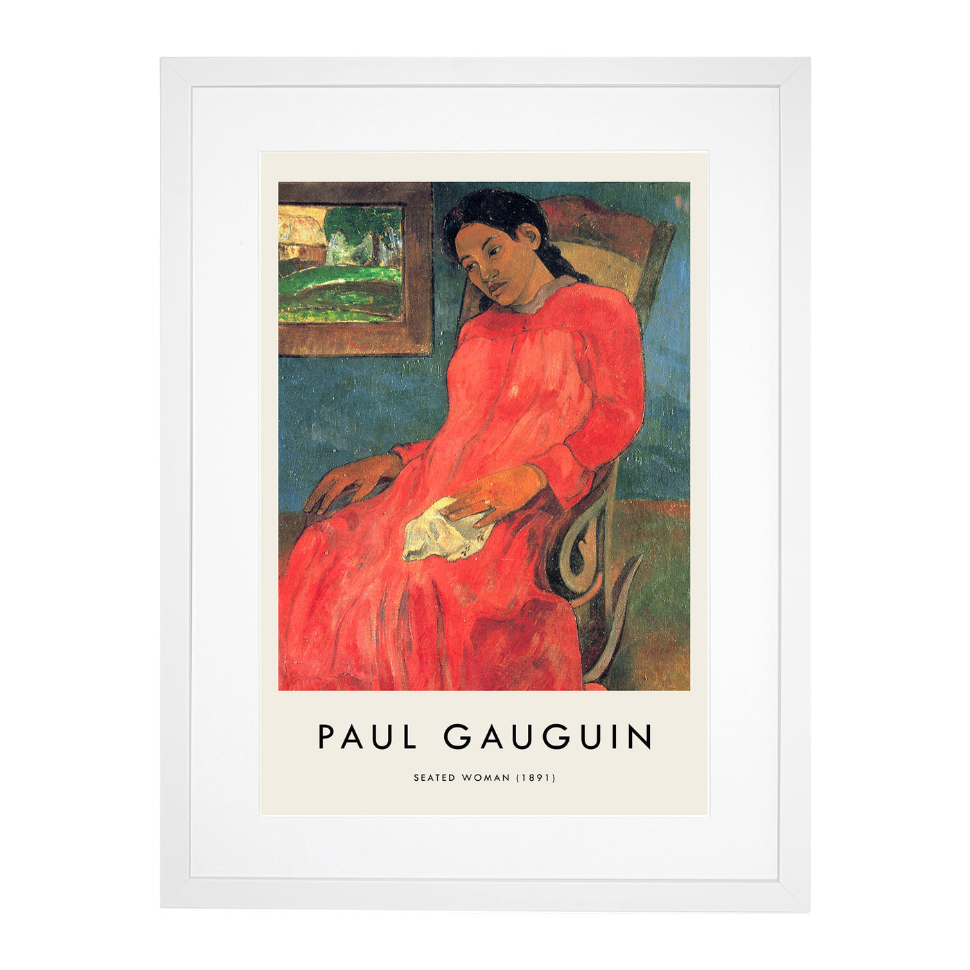 Seated Woman Vol.1 Print By Paul Gauguin