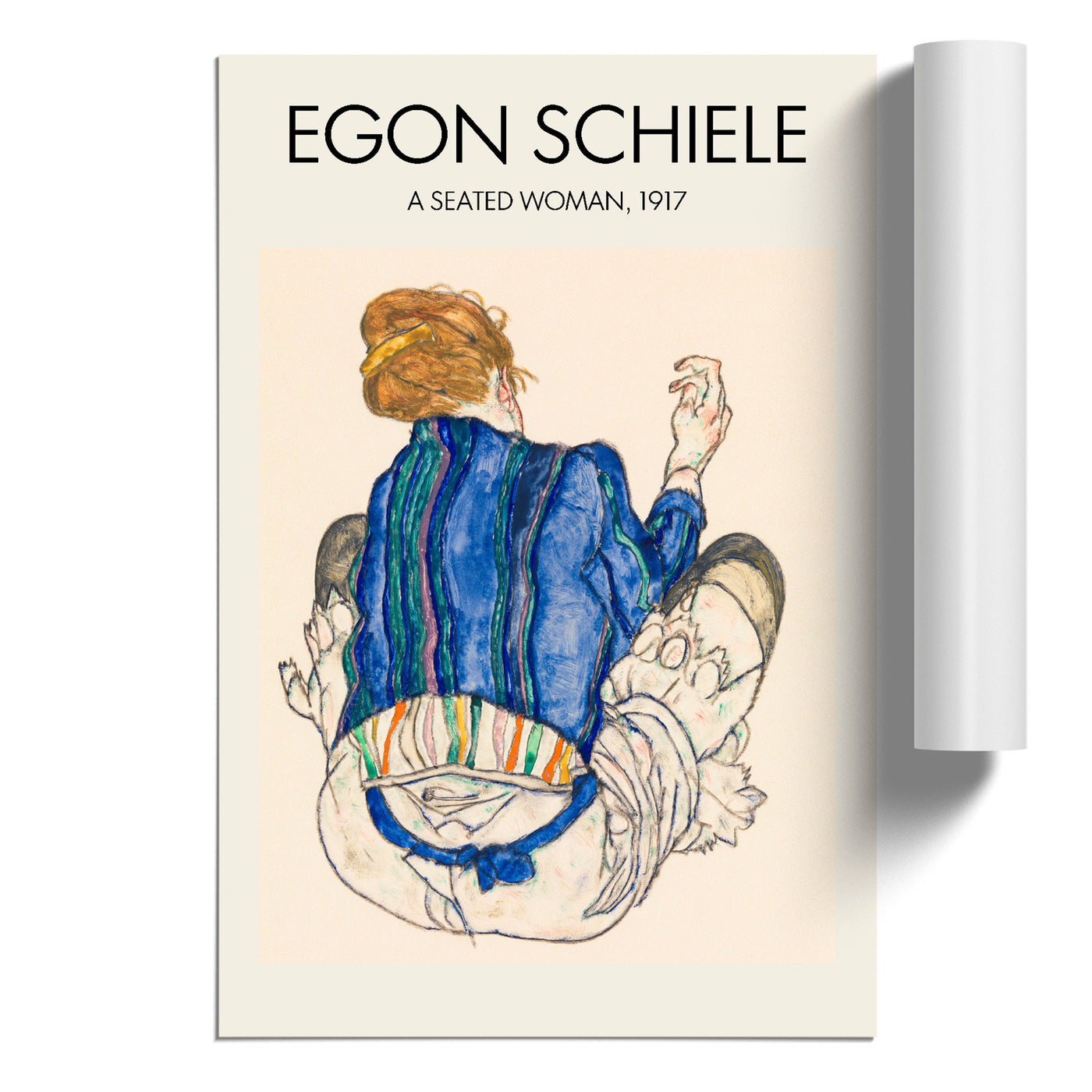 Seated Woman Vol.2 Print By Egon Schiele