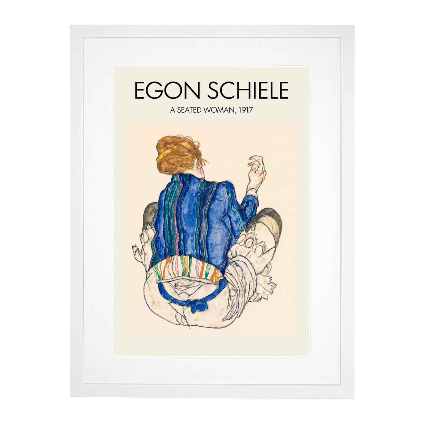 Seated Woman Vol.2 Print By Egon Schiele