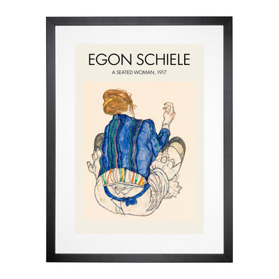 Seated Woman Vol.2 Print By Egon Schiele Framed Print Main Image