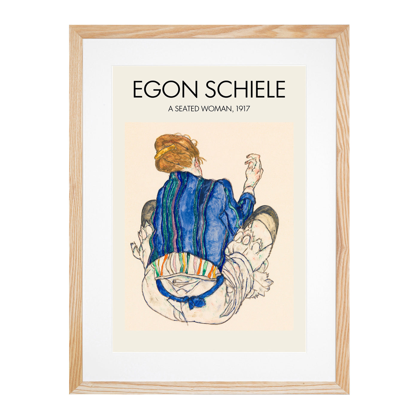 Seated Woman Vol.2 Print By Egon Schiele