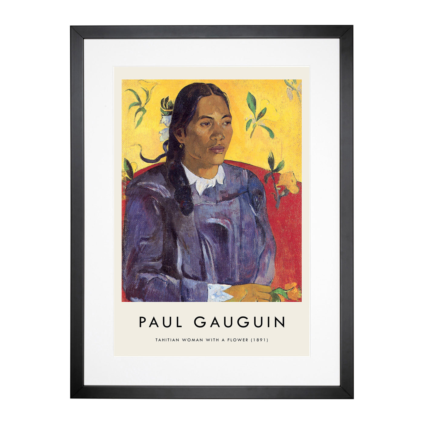 Seated Woman Vol.2 Print By Paul Gauguin Framed Print Main Image