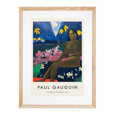 Seated Woman Vol.3 Print By Paul Gauguin