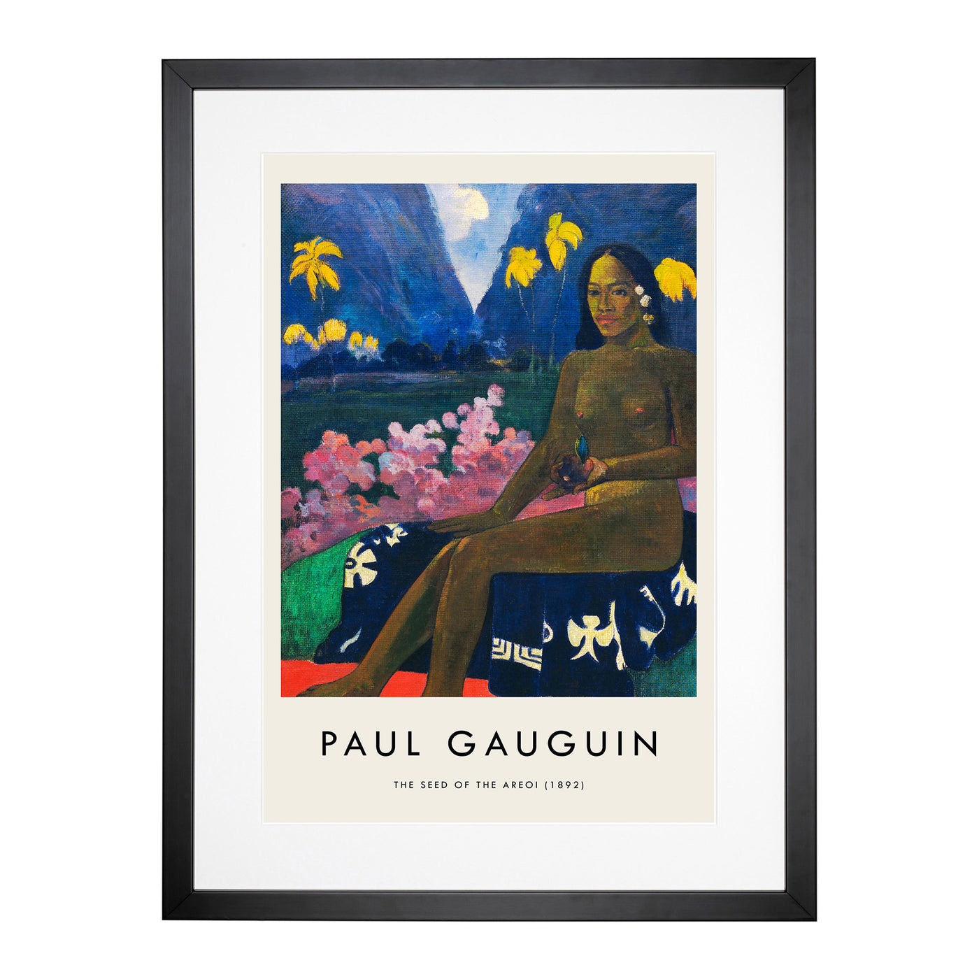 Seated Woman Vol.3 Print By Paul Gauguin Framed Print Main Image