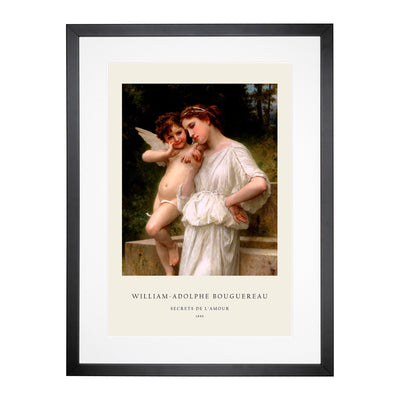 Secrets I Love Print By William-Adolphe Bouguereau Framed Print Main Image